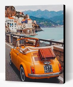 Vintage Car In Amalfi Coast Paint By Number