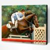 Horse Jumping Paint By Number