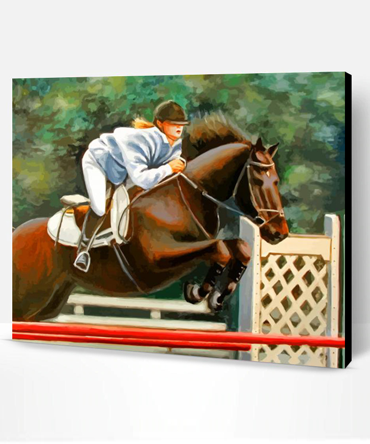 Horse Jumping Paint By Number Paint By Numbers PRO