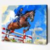 Horse Rider Jumping Paint By Number