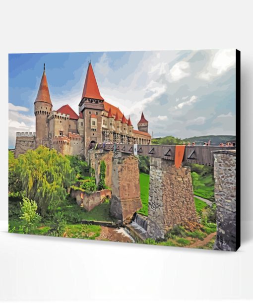 Hunyad Castle Hunedoara Paint By Number