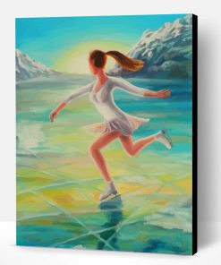 Ice Skater Woman Paint By Number
