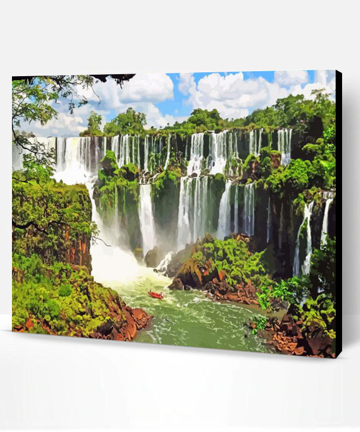 Iguazu Falls Argentina Paint By Numbers - Paint By Numbers PRO