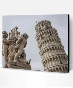Italy Sculpture Tower Of Pisa Paint By Number
