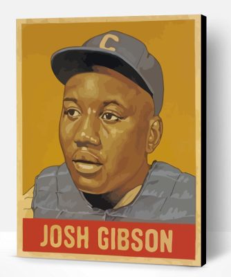 Josh Gibson Baseball Paint By Number