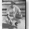 Josh Gibson Black And White Paint By Number