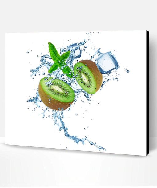 Kiwi Water Splash Paint By Number