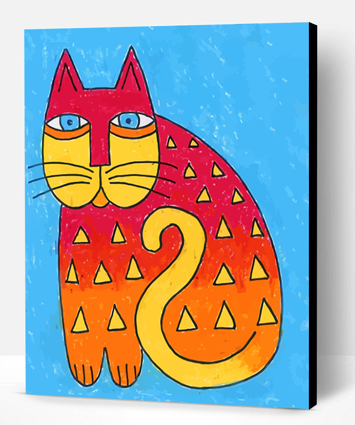 Laurel Burch Cat Art - Paint By Number - Paint By Numbers PRO