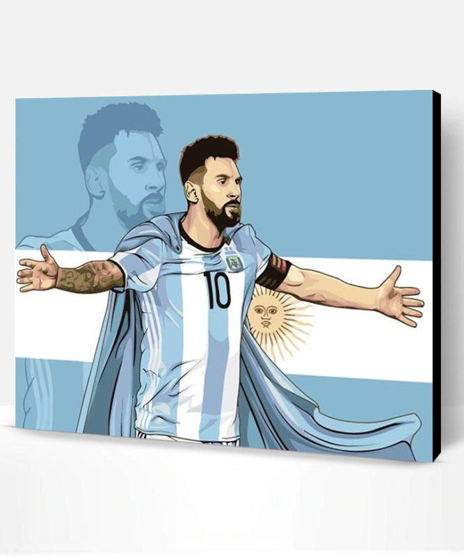 Lionel Messi Argentina Paint By Number