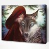 Little Red Riding With Wolf Paint By Number
