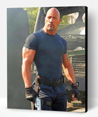 Luke Hobbs Dwayne Johnson Paint By Number