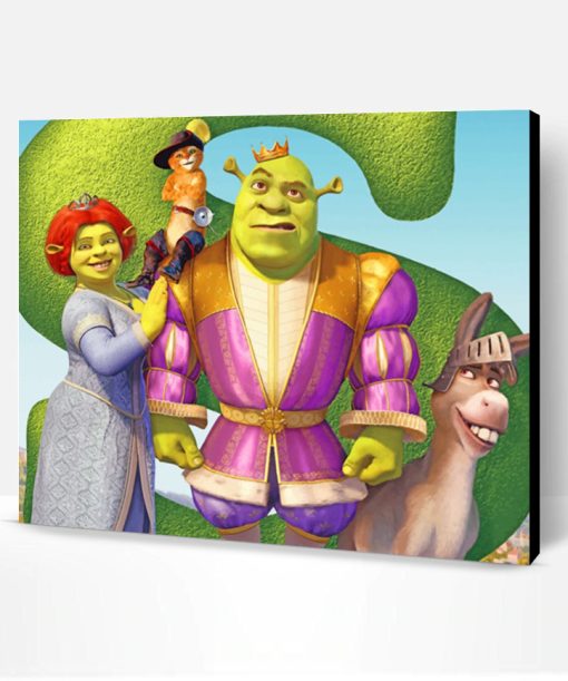 Shrek And Fiona’s Family Paint By Number