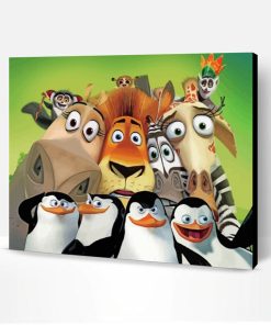 Madagascar Animation Animals Paint By Number