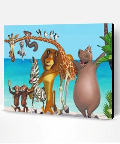 Madagascar Animated Film Paint By Number