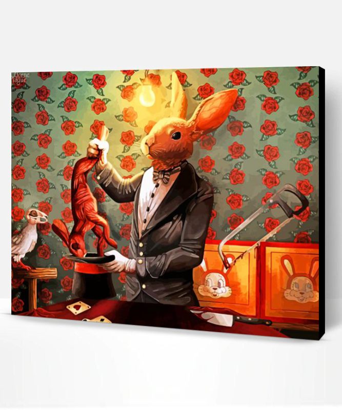 Magician Rabbit Paint By Number