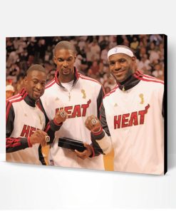 Miami Heat Basketball Players Paint By Number
