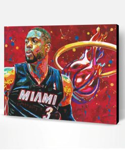 Miami Heat Player Art Paint By Number