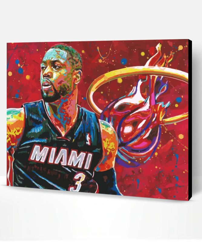 Miami Heat Player Art Paint By Number