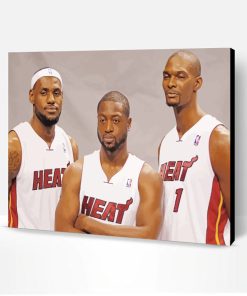 Miami Heat Players Paint By Number