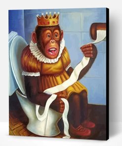 Monkey Queen In WC Paint By Number