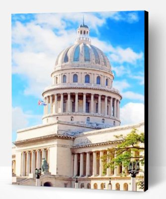 National Capitol Building Of Cuba Paint By Number