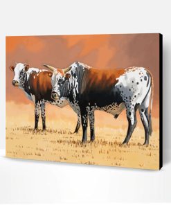Nguni Cows Paint By Number