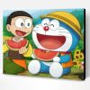 Nobita And Doraemon Eating Paint By Number