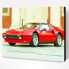 Old Red Ferrari 308 Paint By Number