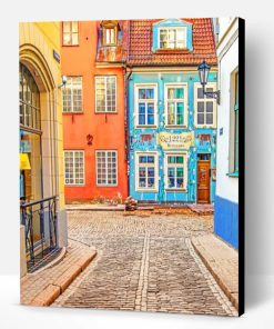 Old Town Of Riga Latvia Paint By Number