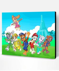Paw Patrol Dogs Animation Paint By Number