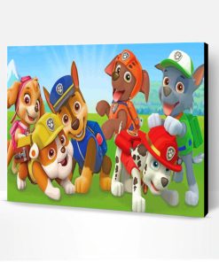 Paw Patrol Dogs Paint By Number