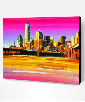 Dallas Skyline Paint By Number