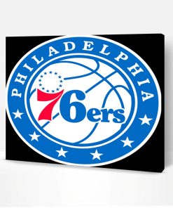 Philadelphia 76ers Logo Paint By Number