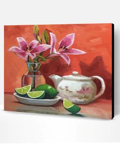 Pink Lilies Art Paint By Number