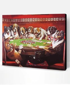Poker Dogs Paint By Number