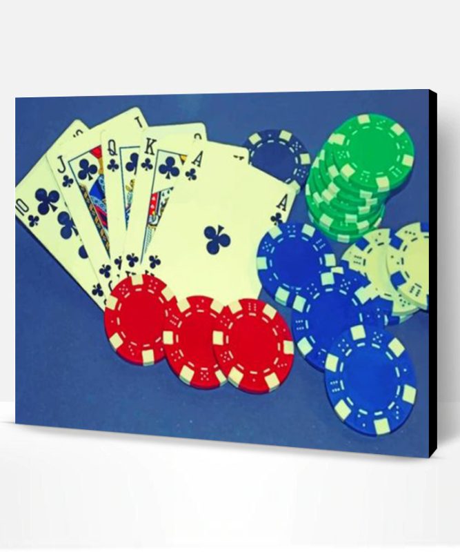 Poker Card Game Paint By Number