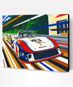 Porsche Martini Race Car Paint By Number