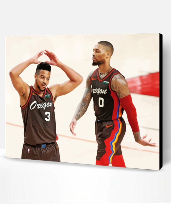 Portland Trail Blazers Team Paint By Number