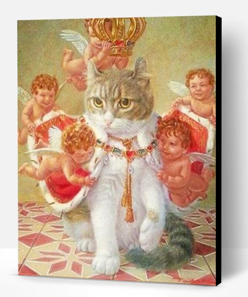 Prince Meow and Angels Paint By Number