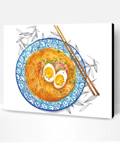 Ramen Noodles Plat Paint By Number