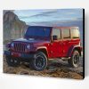 Red Jeep Wrangler Paint By Number