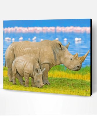 Rhinoceros Paint By Number