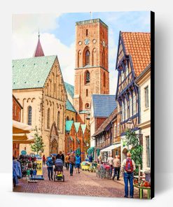 Ribe Cathedral Denmark Paint By Number