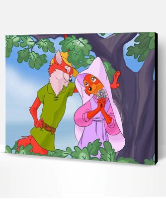 Robin Hood And Marian Love Paint By Number