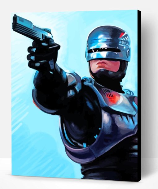 Robocop Gun Paint By Number