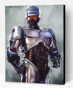 Robocop Illustration Art Paint By Number