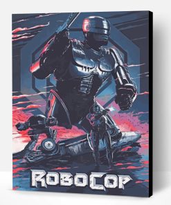 Robocop Illustration Paint By Number