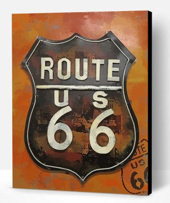 Route 66 Paint By Number