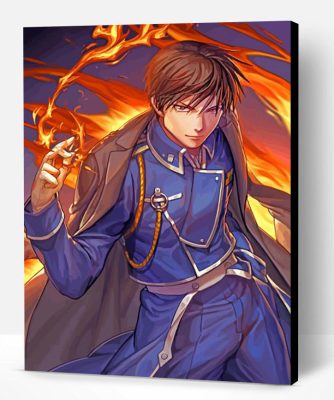 Roy Mustang Anime Character Paint By Number