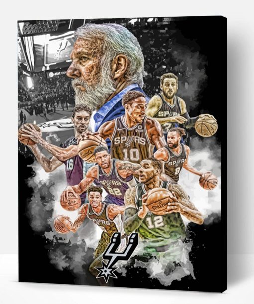 San Antonio Spurs Art Paint By Number